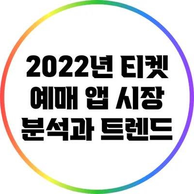 2022년 티켓 예매 앱 시장 분석과 트렌드